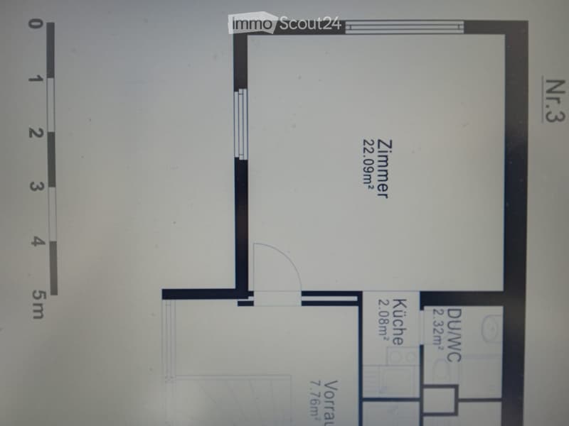 1 Zimmer Studio mit Kochnische/Bad/Keller (5)