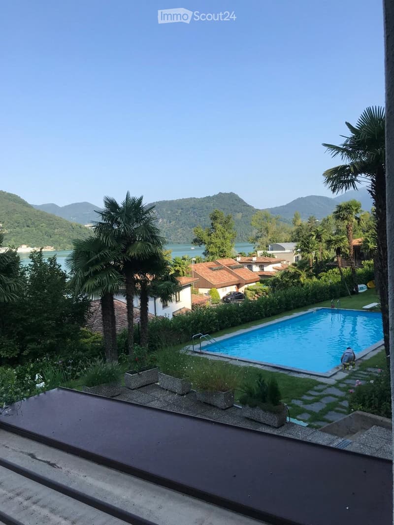Affittasi appartamento a Figino con vista lago e piscina (1)