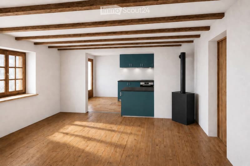 Charmant appartement 3.5 pièces dans un immeuble ancien avec balcon à Altbüron (2)