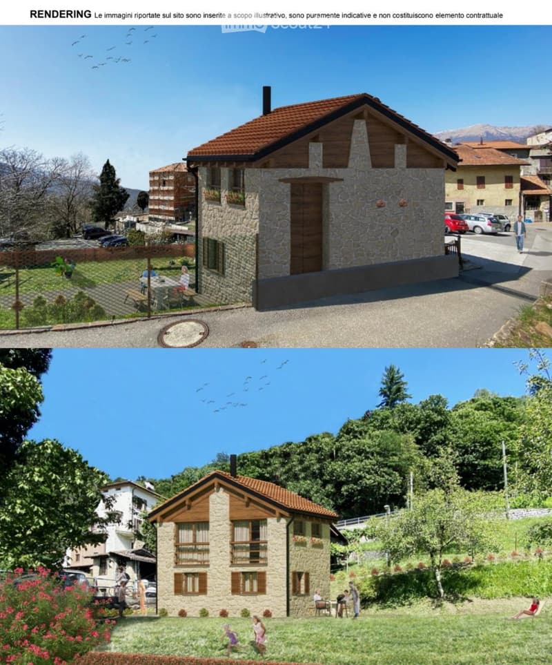 Maison rustique rénovée, jardin, géothermie avec vue sur Monte Rosa (2)