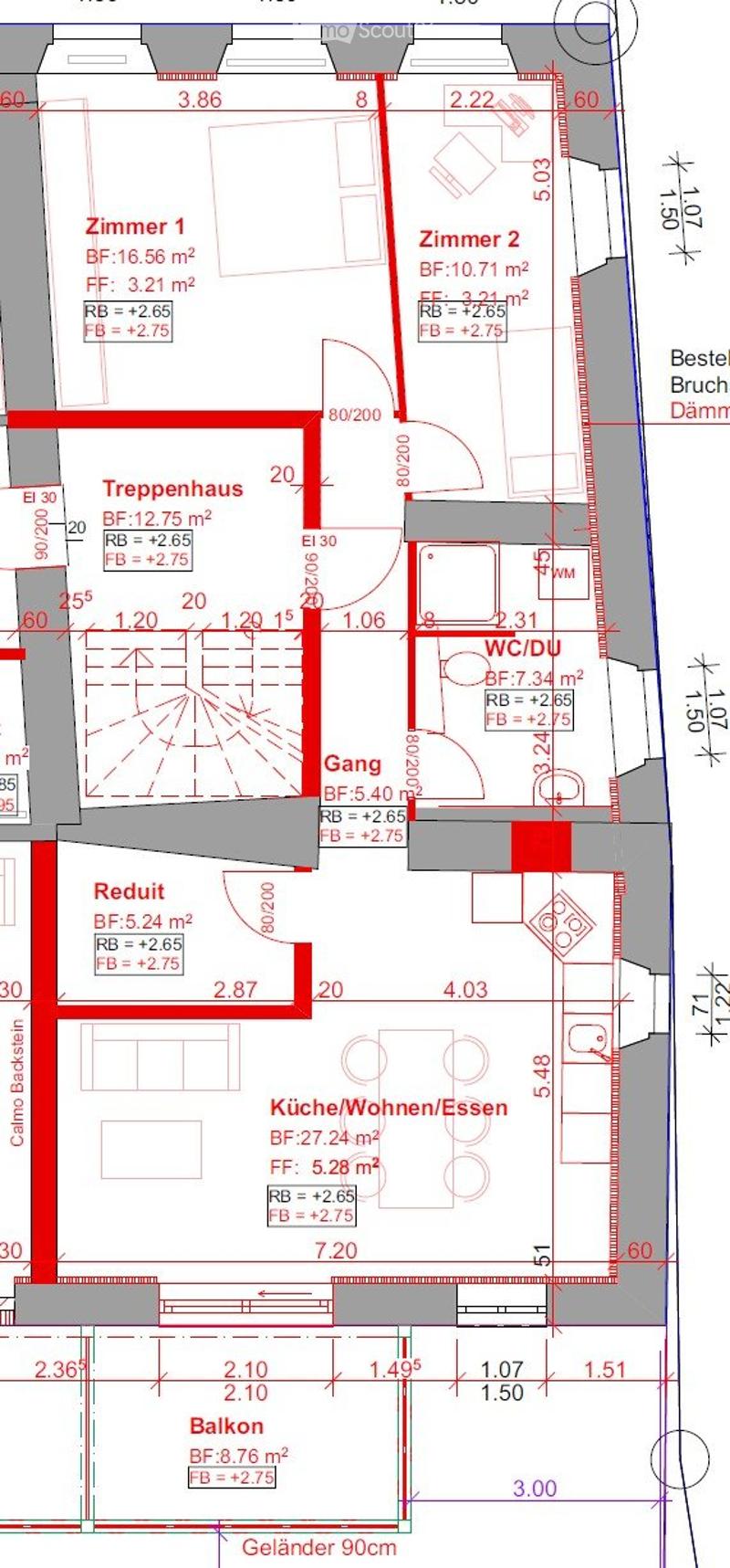 Appartement de location 3.5 pièces 1er étage disponible immédiatement ou sur arrangement! (5)