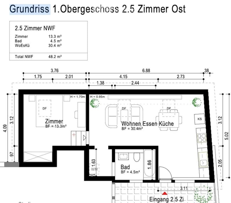 "Attikawohnung" bei Murten (5)