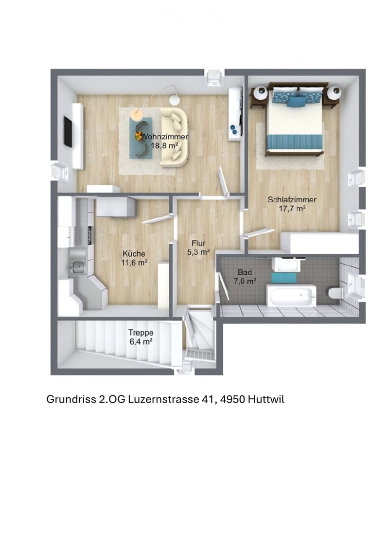 Helle, frisch renovierte 3 Zimmer Wohnung (7)
