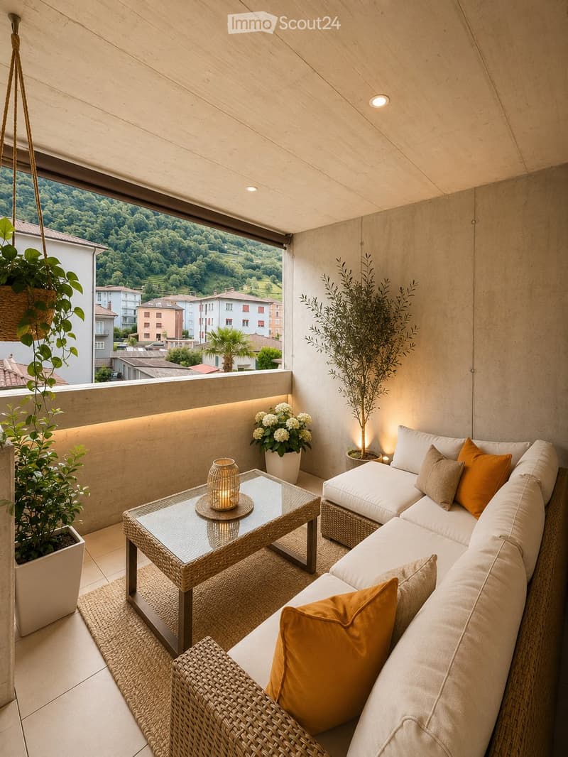 Modern apartment with internal laundry, large terrace (4)