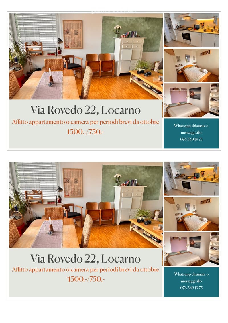 Chambre ou appartement à louer pour périodes courtes. (1)