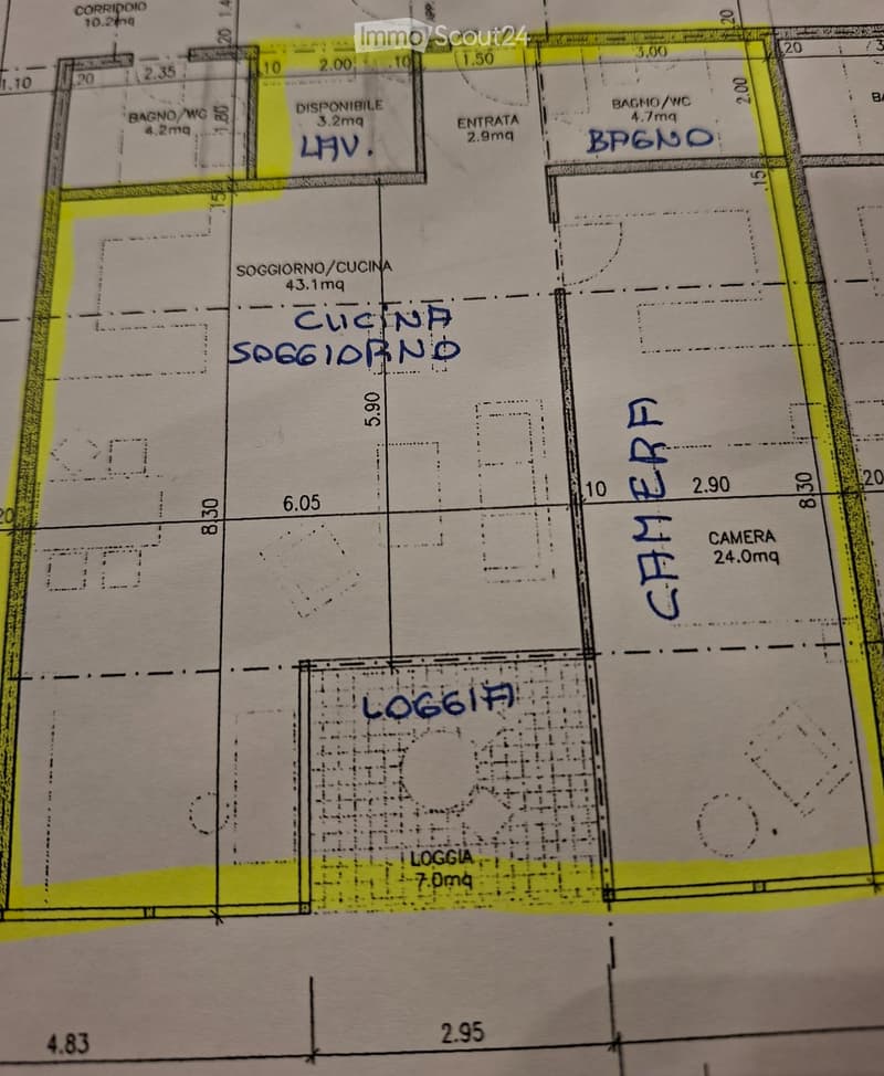 Affittasi bell'appartamento 2.5 locali immerso nel verde (5)
