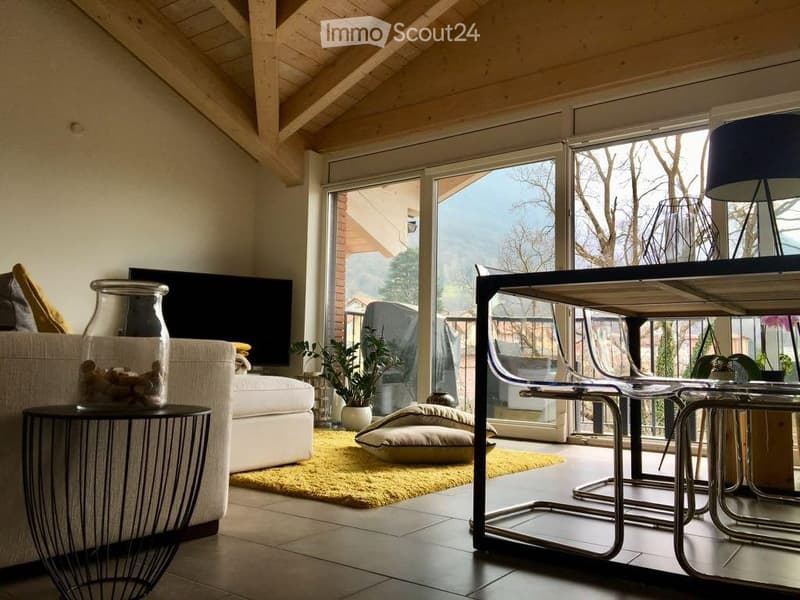 À Cadro appartement mansardé à vendre au dernier étage (1)