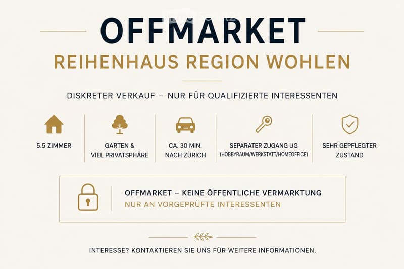 Gepflegtes 5.5-Zimmer-Reihenhaus in der Region Wohlen (1)