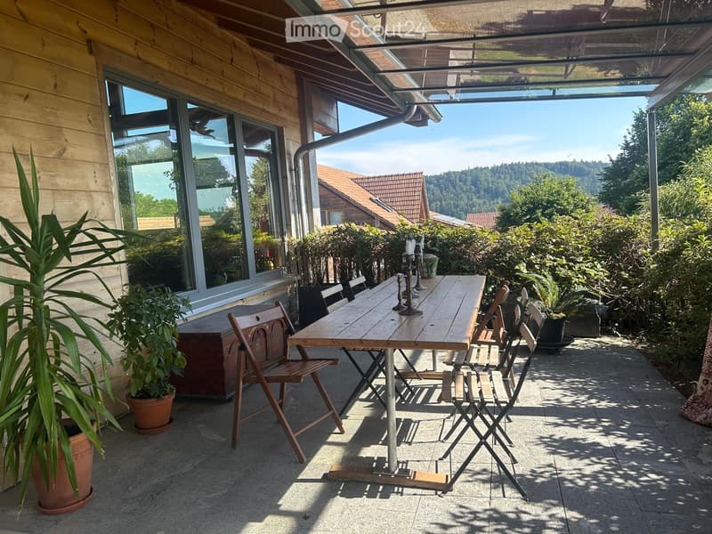 Maison en bois Fullwood dans un endroit de rêve avec chauffage au bois (1)