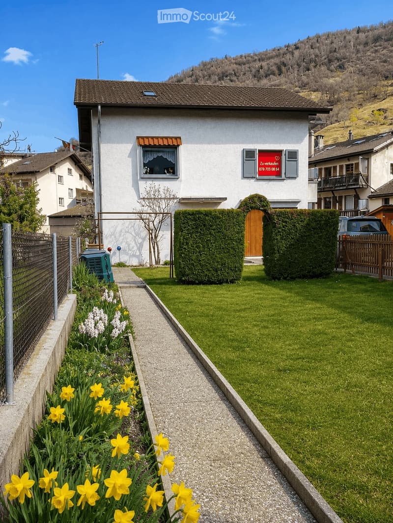 Sonniges Einfamilienhaus mit Garten & Waldstück in Turtmann (11)