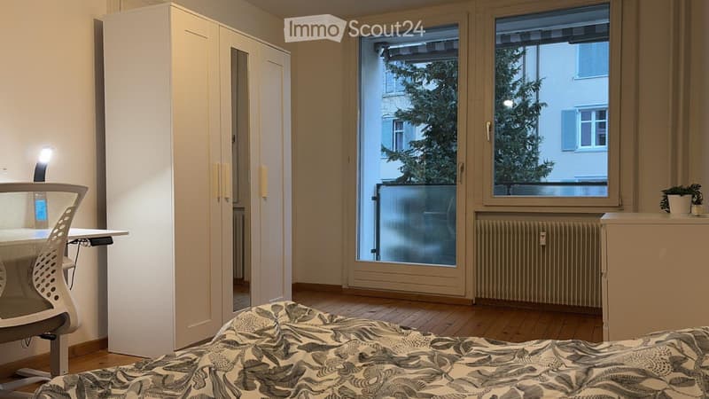 Bright furnished room in 4-room apartment in St. Gallen - all incl (1)