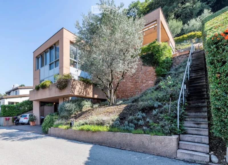 Villa con piscina, vista lago - Pregassona alta (1)