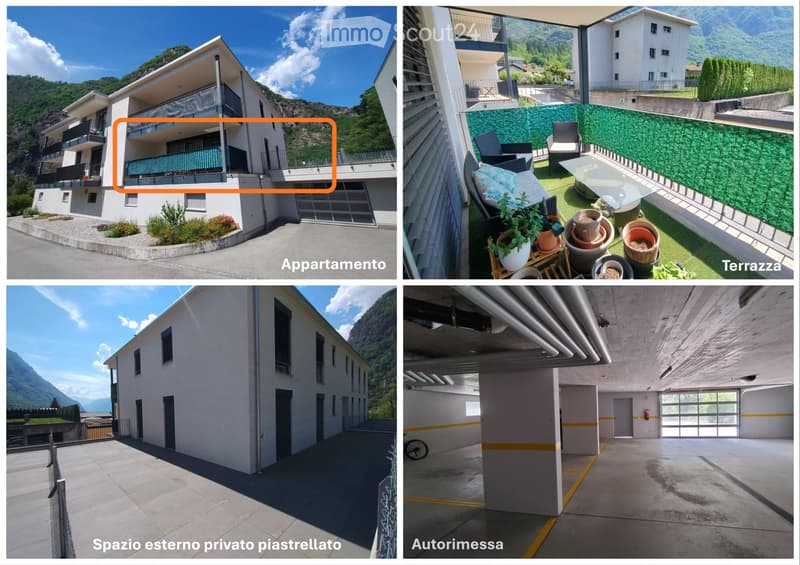 BIASCA - 4,5 Lokale mit Terrasse und privatem Außenbereich (1)