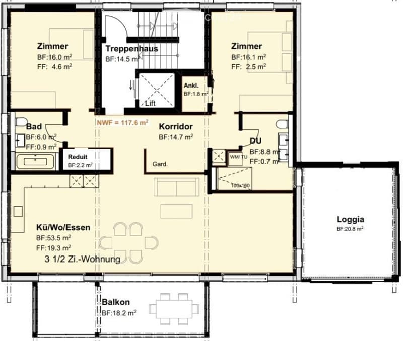 Living like on vacation - Modern and large 3.5 room apartment (1)
