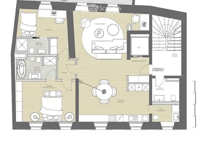 Appartamento 3,5 centro Lugano disponibile da subito (4)