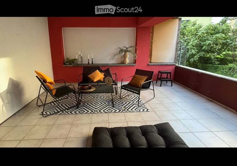 2 Zimmer mit privatem Garten und großer überdachter Terrasse (2)