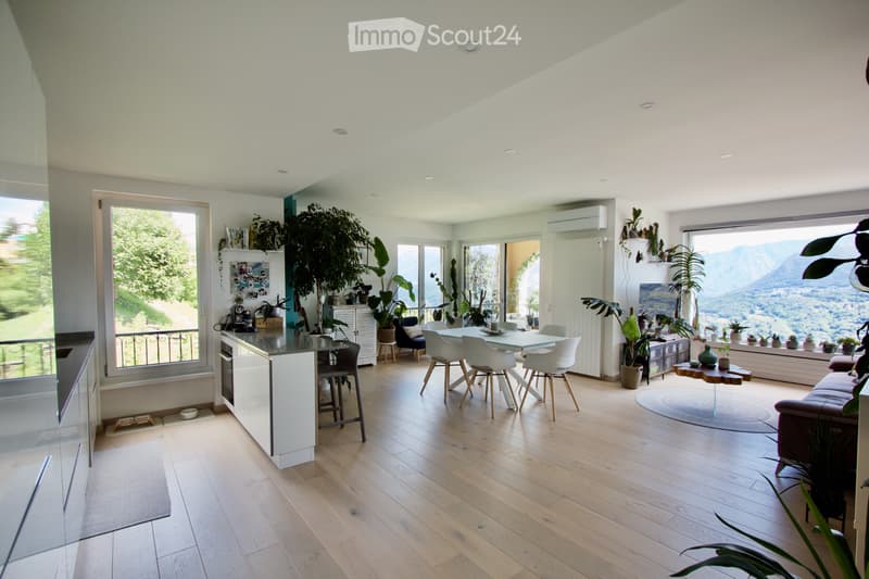 Seeblick mit Terrasse, 3.5 Zimmer mit Terrasse in Vernate (2)