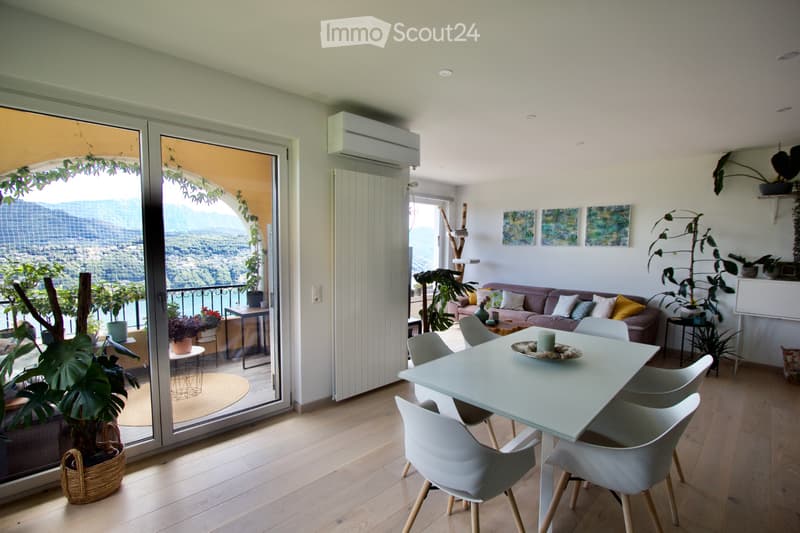 Seeblick mit Terrasse, 3.5 Zimmer mit Terrasse in Vernate (4)