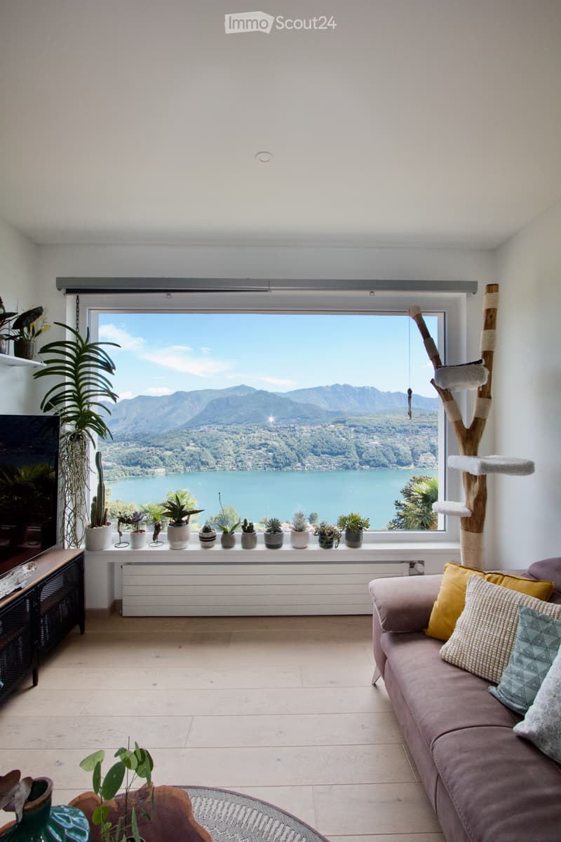 Seeblick mit Terrasse, 3.5 Zimmer mit Terrasse in Vernate (1)