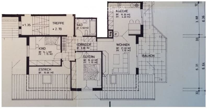 Beautiful 4.5-room attic apartment with a far-reaching view into the green (5)