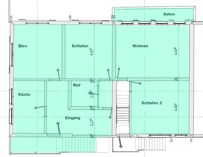 Appartement spacieux 4.5 pièces avec balcon et jardin (5)