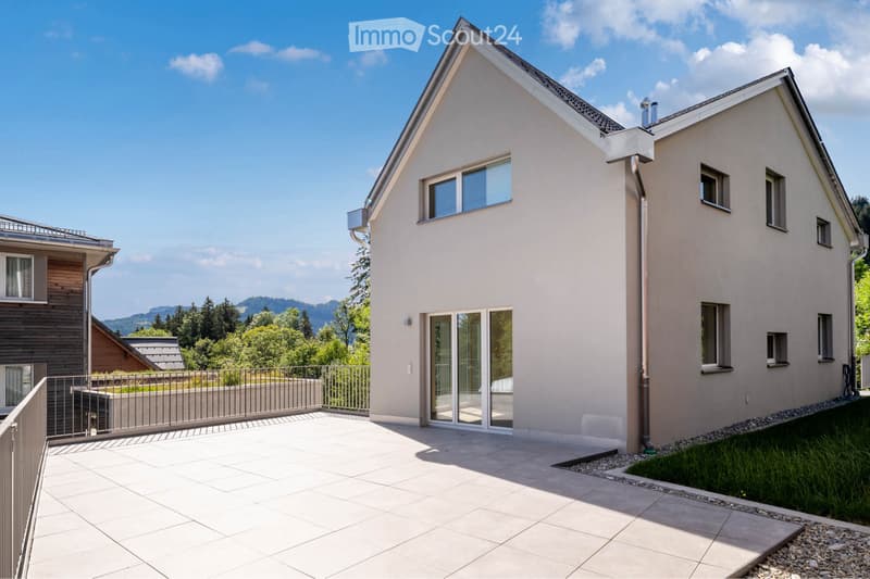 Modern new building single-family house with high-quality interior design (2)