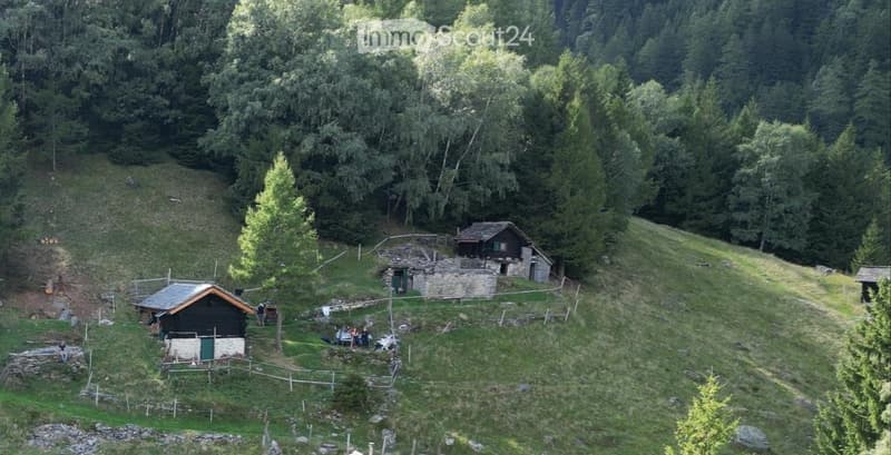Denkmalgeschützte Rustico auf Alp Cavaionc / Calancatal (5)