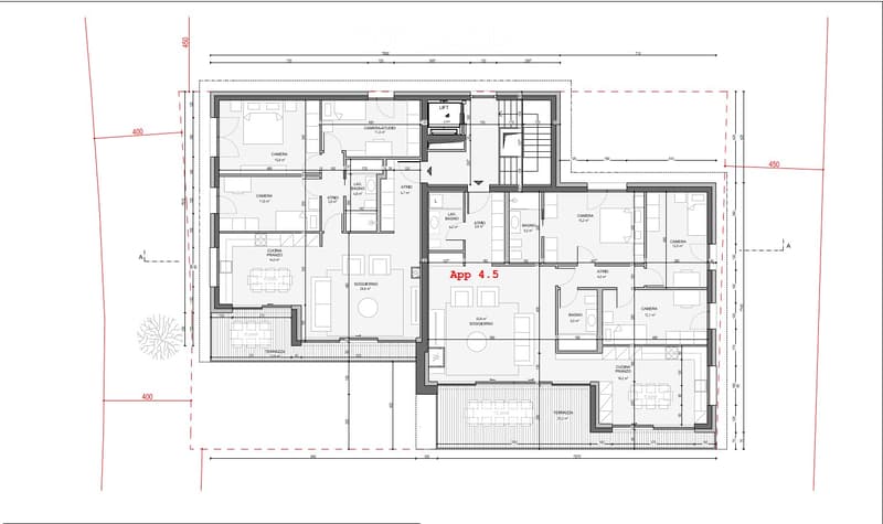 New 4.5-room apartment with large terrace in Vezia (2)