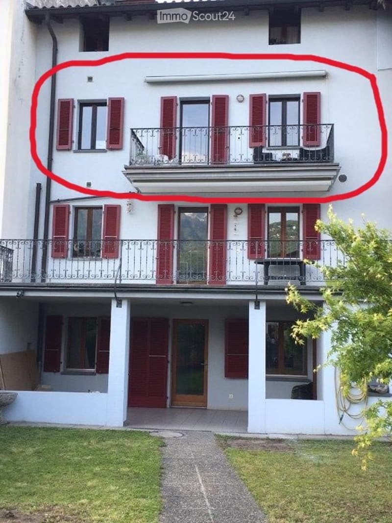 Apartment for rent in Carasso, 3 1/2 rooms (1)