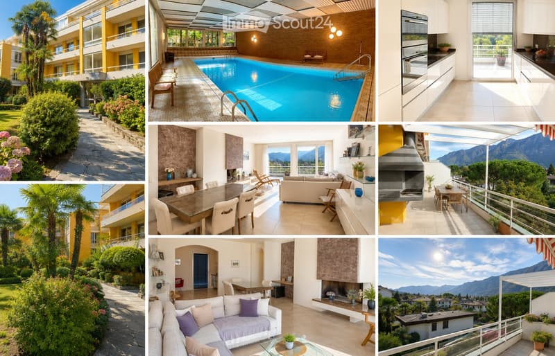 Elegant attic of 3.5 rooms with large terraces and pool (2)