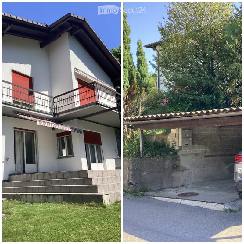 Apartment in a semi-detached house in Biasca with a view (1)