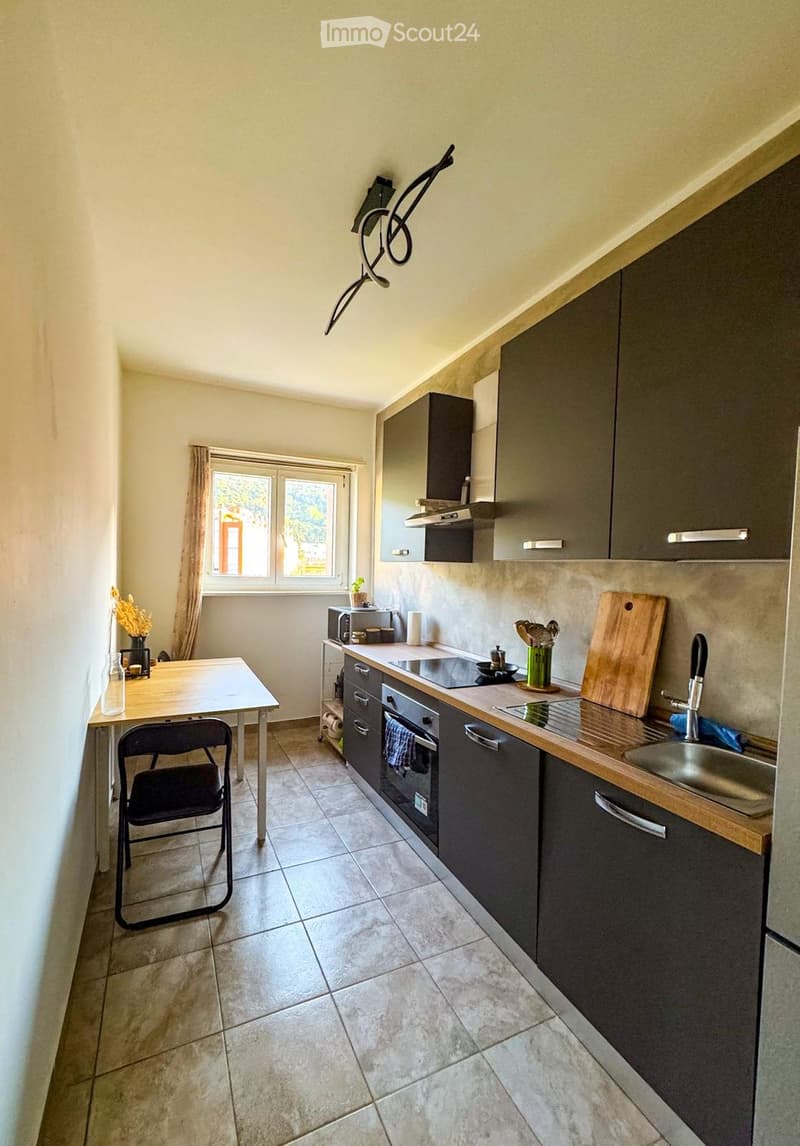 Furnished | Bright 2.5 center of Chiasso | Private washing machine (3)
