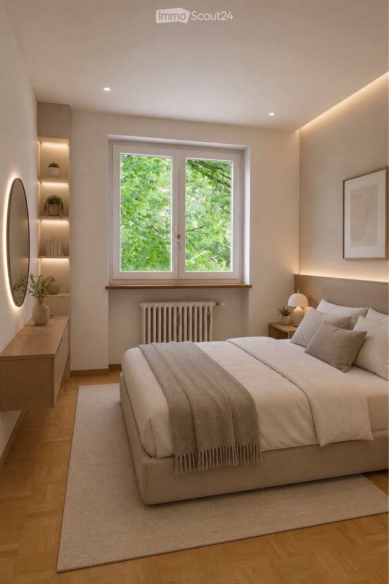Bright 3.5-room apartment with balcony + cellar - Breganzona (3)