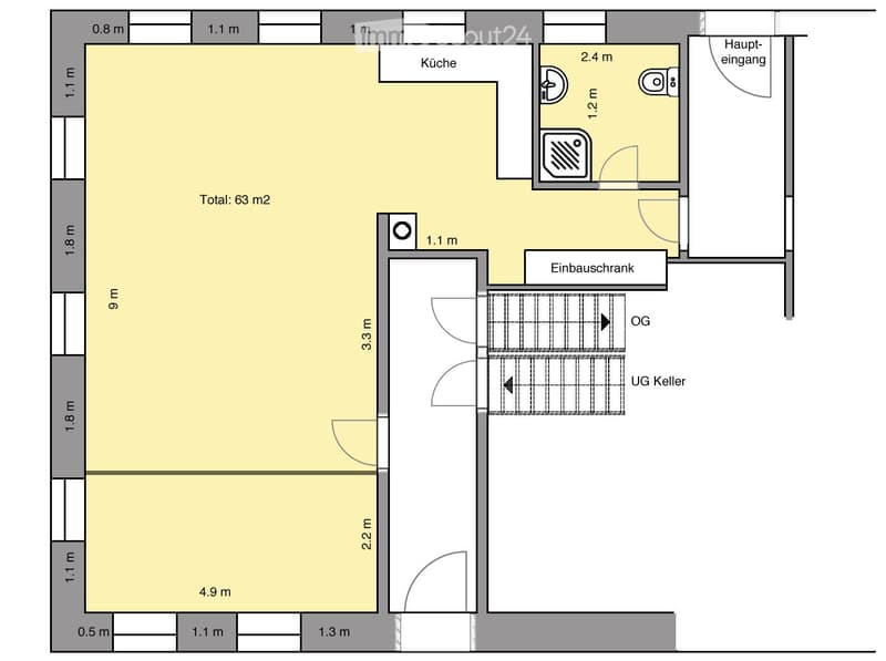 Appartement single lumineux en style loft à partir du 01.08. ou n.v. (5)