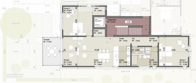 Appartamento unico di 3,5 locali al 1° piano, 109m2 (5)