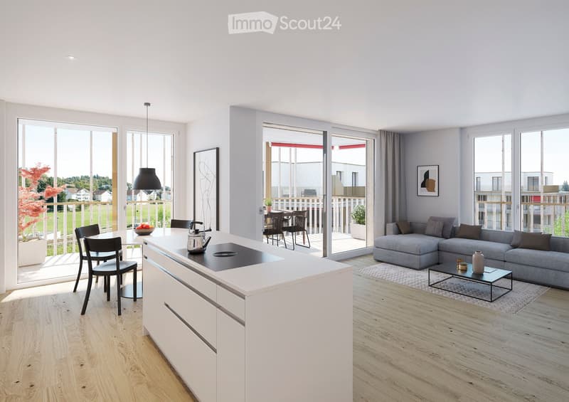 Appartamento nuovo di 3,5 locali / Prima occupazione in zona tranquilla Kündolgdingen! (3)