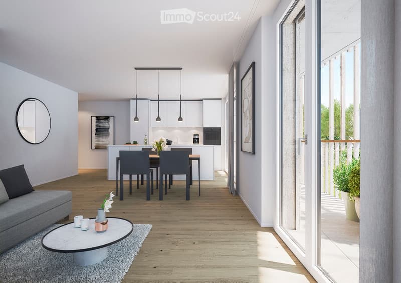 Appartamento nuovo di 3,5 locali / Prima occupazione in zona tranquilla Kündolgdingen! (4)