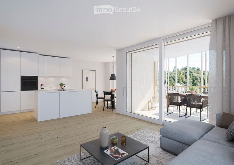 Appartamento nuovo di 3,5 locali / Prima occupazione in zona tranquilla Kündolgdingen! (2)