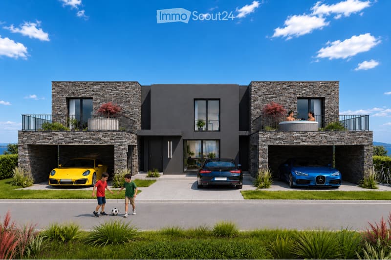Modern 4.5-room house project with garden and garage (1)