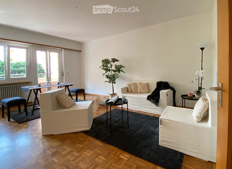 Helllichtes 4.5-Zimmer-Apartment, 100 m², Balkon, 2 Badezimmer in Pregassona (1)