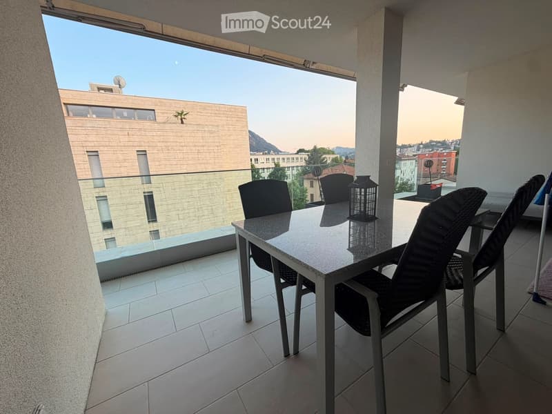 Wohnung 3.5 Zimmer mit großer überdachter Terrasse in Cassarate (1)