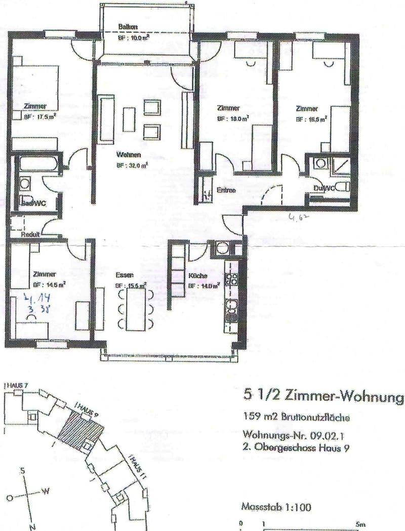 Helle grosse Wohnung in Dottikon (159m2 BNF) (2)