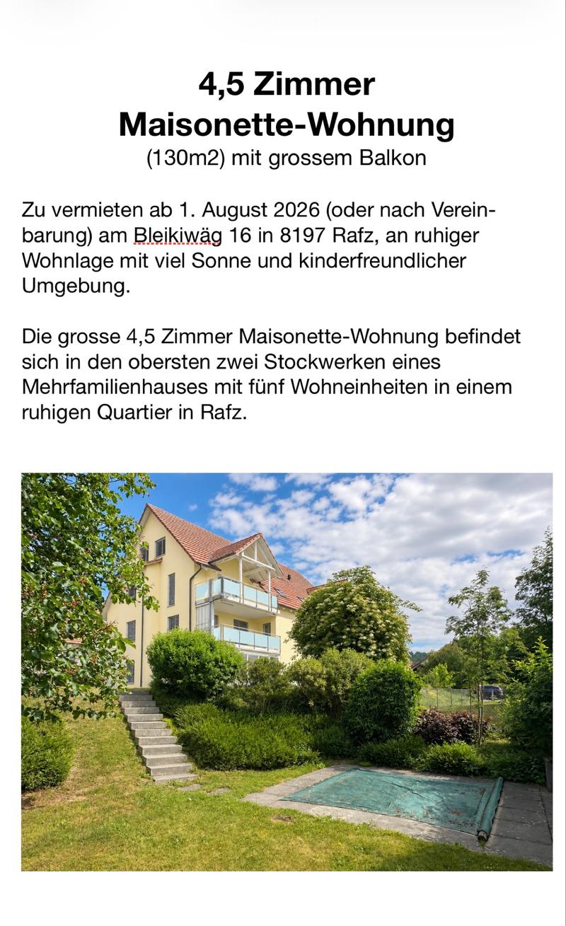 Frisch renovierte 4.5 Zimmer Maisonette-Wohnung (2)