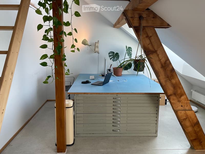 Sunny loft attic apartment including workspace & rooftop terrace (3)