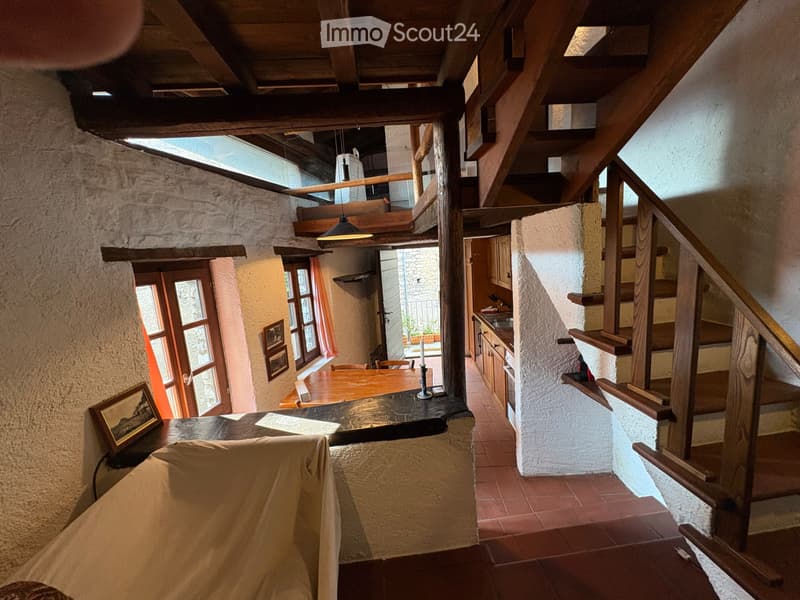 Duplex ; Charmantes möbliertes Rustico in Brè sopra Lugano (2)
