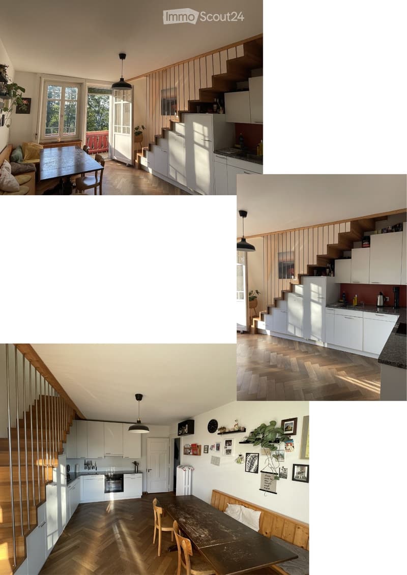 Chambre dans un appartement de vieille construction rénové avec vue panoramique (2)