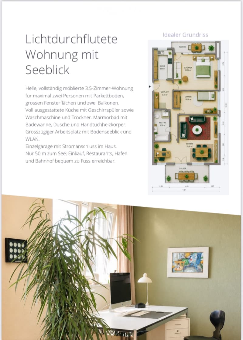 Wohnung mit Seesicht - 3,5 Zimmer (2)