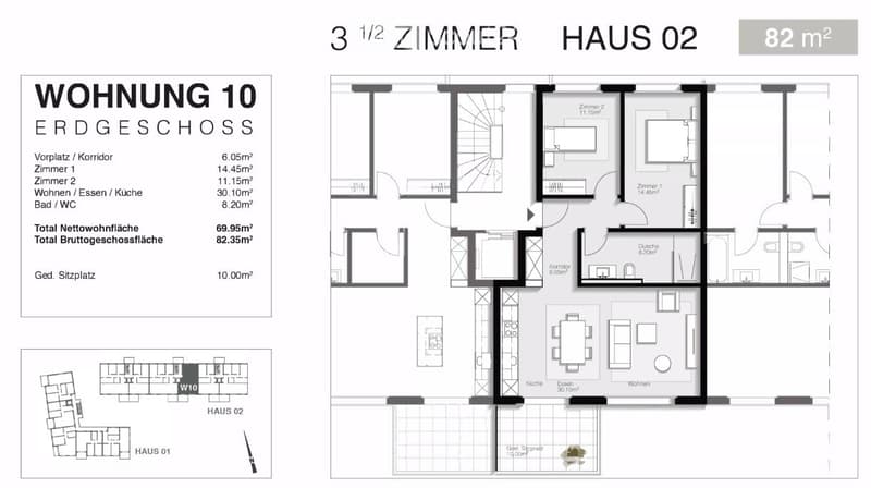 Recherche de sous-locataire pour un appartement de 3,5 pièces au rez-de-chaussée avec terrasse (1)