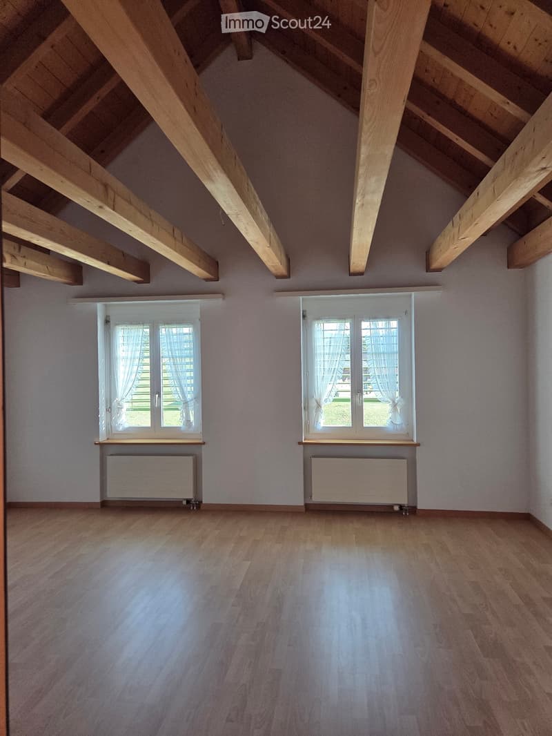 Large, bright 5.5-room apartment on a farm for rent (2)