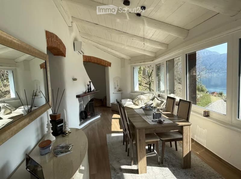 3.5 room House with lake view of Lake Lugano (2)